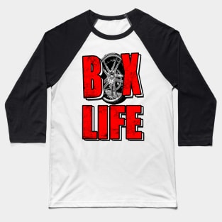 Box Life Red Baseball T-Shirt